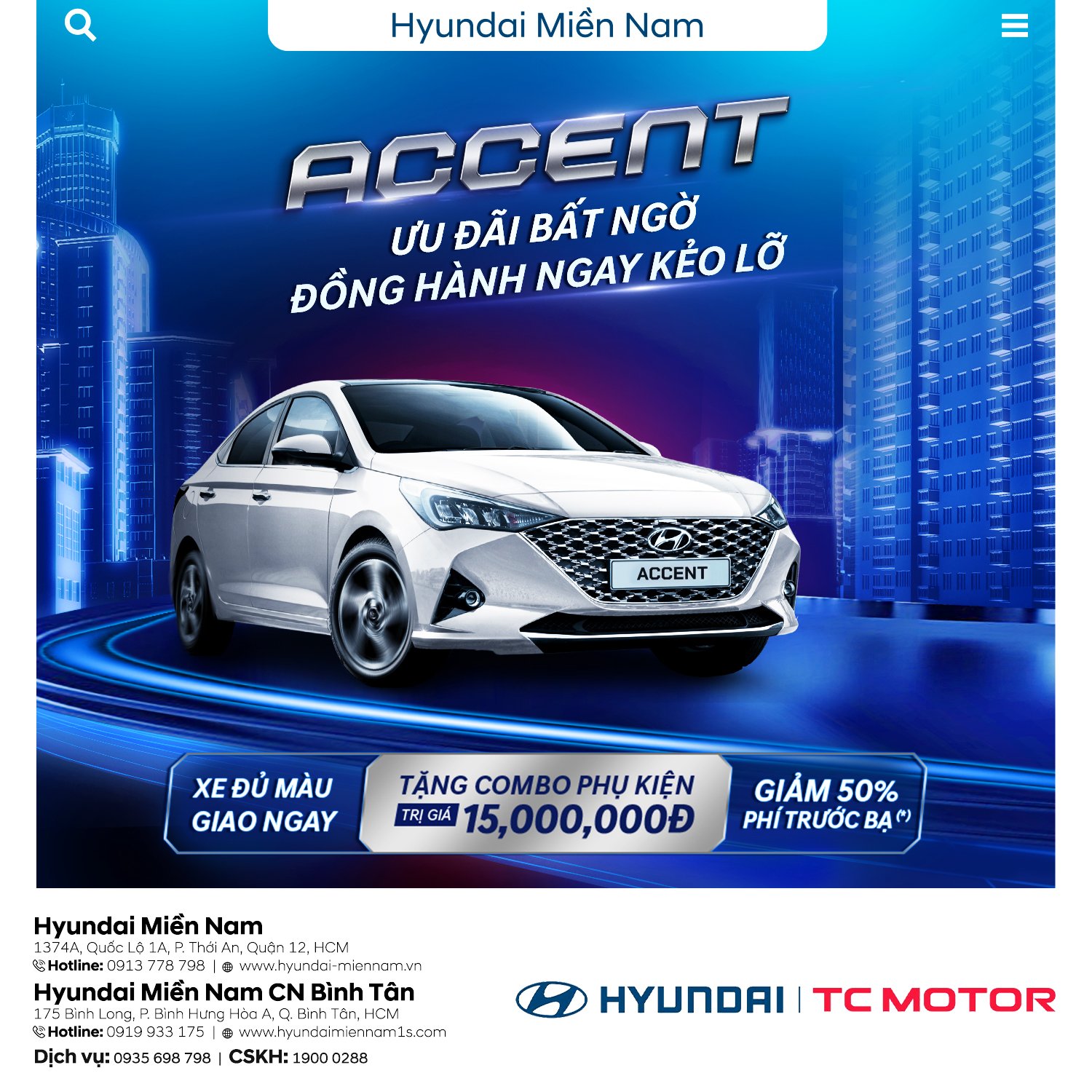 Chương trình ưu đãi cùng Hyundai Accent phiên bản mới