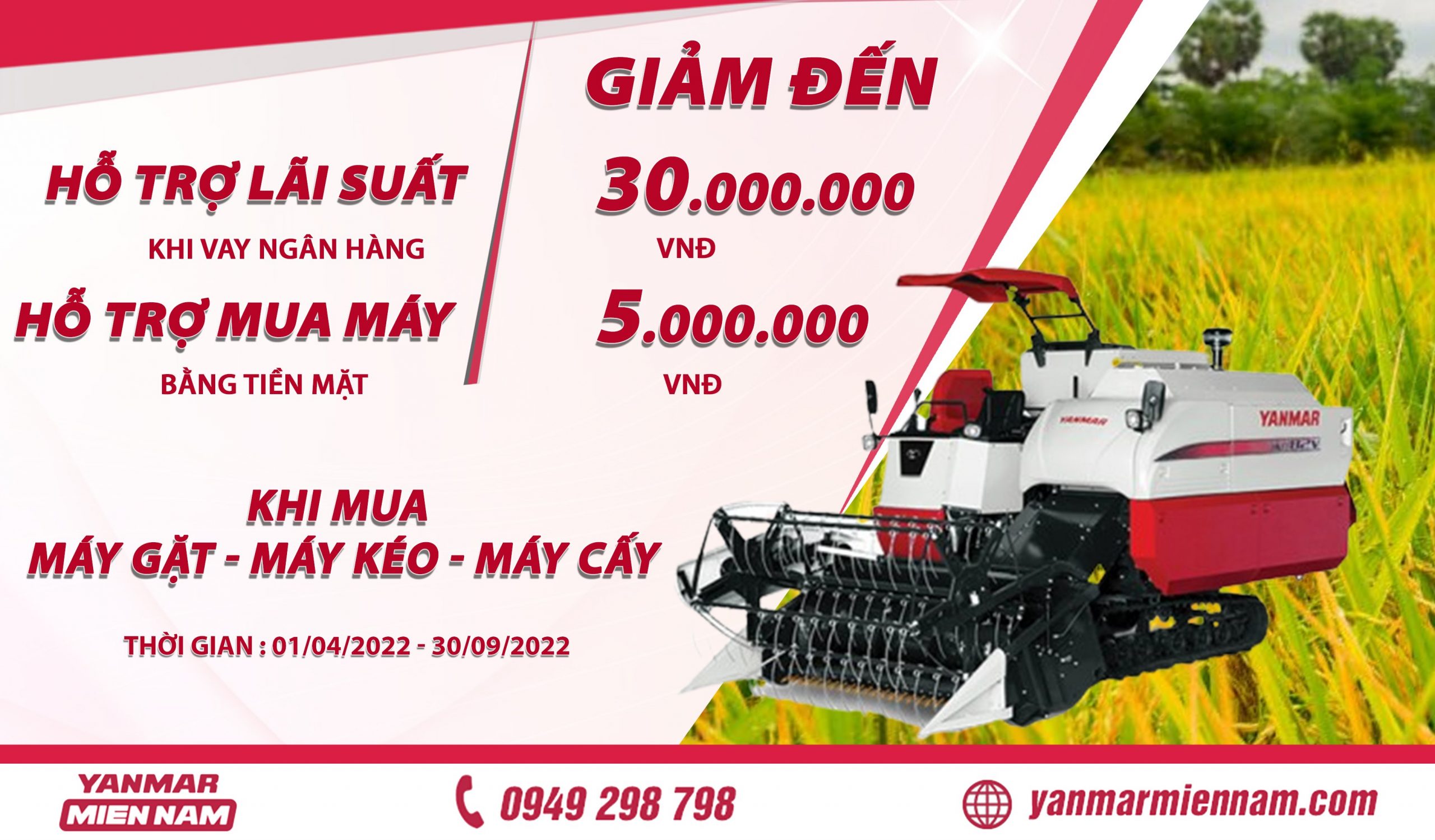 Yanmar Miền Nam - cung cấp các loại máy nông nghiệp, máy cày, máy cấy, máy gặt đập 
