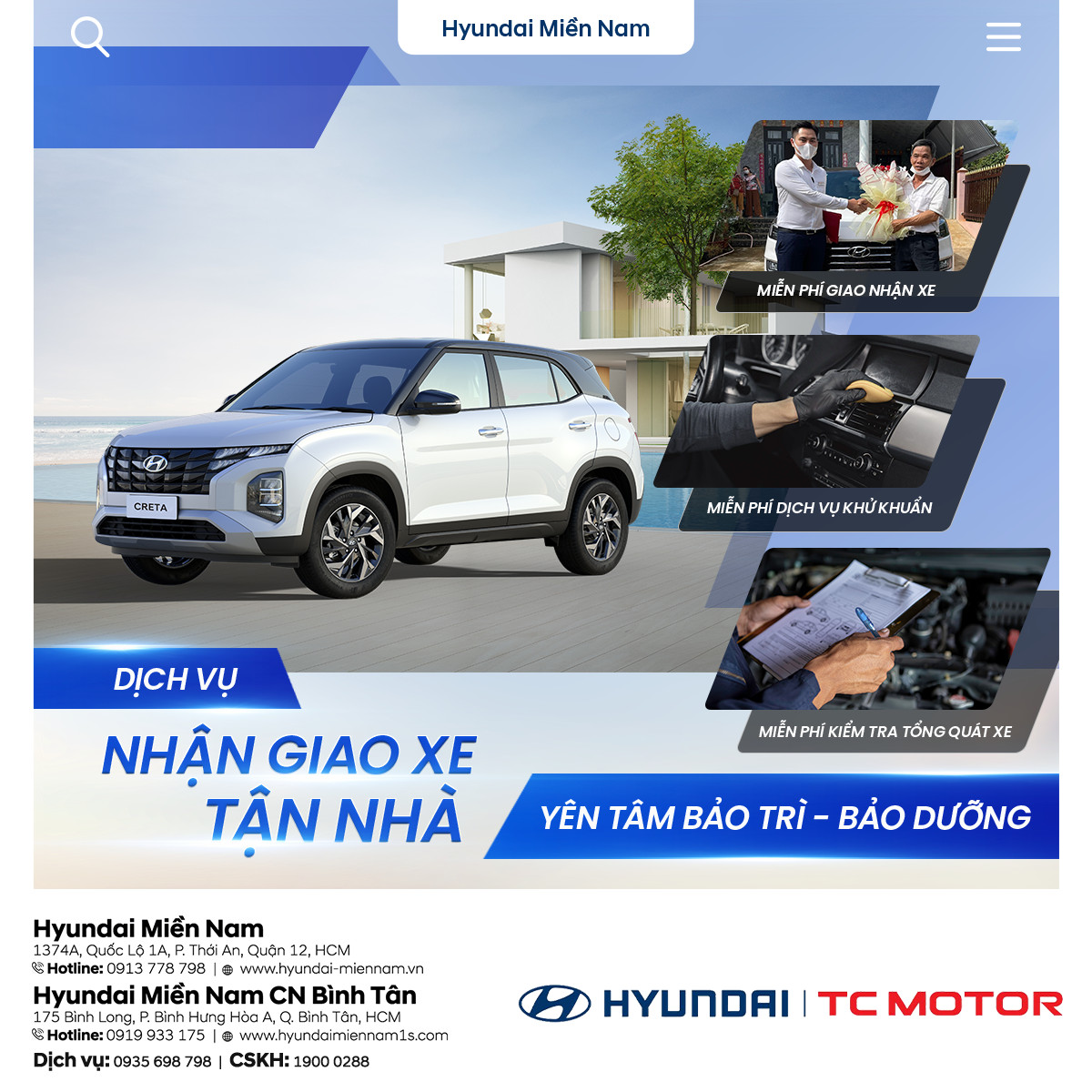 Hyundai Miền Nam Yên tâm bảo trì- bảo dưỡng
