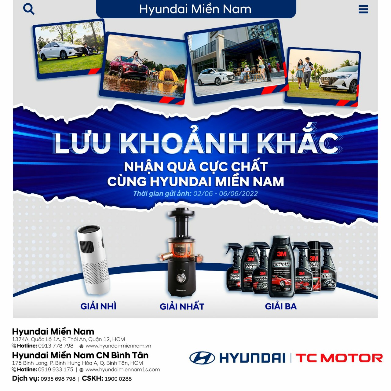 Cuộc thi "lưu giữ khoảnh khắc - nhận quà cực chất" Hyundai Miền Nam 